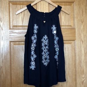 I.N.C. Halter Tank - Navy